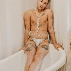 Kennie Mas Icicles Tie Thong