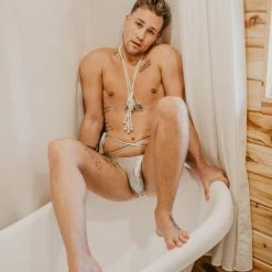 Kennie Mas Icicles Tie Thong