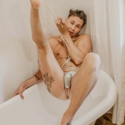 Kennie Mas Icicles Tie Thong