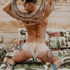 Kennie Mas Ho Peep Fringe Thong