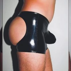 Kennie Mas Underwear Vinyl Peach Shorts