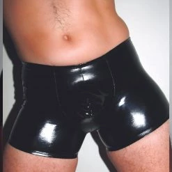 Kennie Mas Underwear Vinyl Peach Shorts