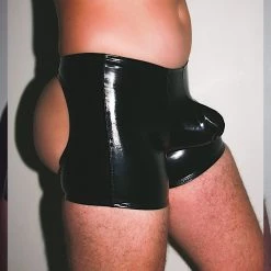 Kennie Mas Underwear Vinyl Peach Shorts