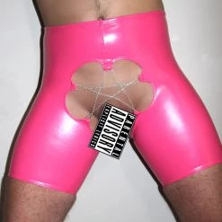 Kennie Mas Vinyl Bike Shorts