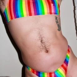Kennie Mas BUNDLE Pride Bralette & Thong New