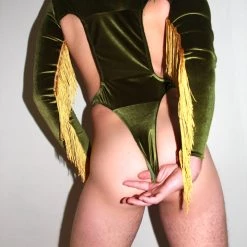 Kennie Mas New Olive You Bodysuit