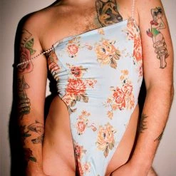 Kennie Mas Floral Bodysuit New