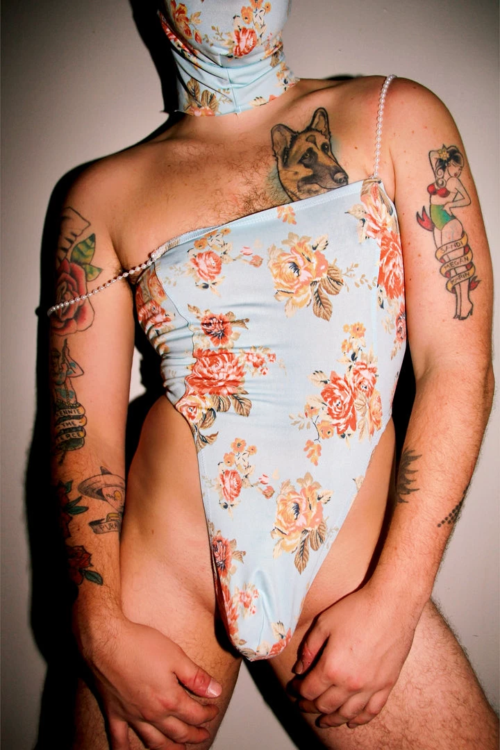 Kennie Mas Floral Bodysuit New