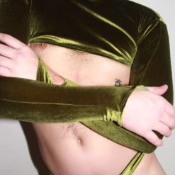 Kennie Mas Olive You Long Sleeve Crop