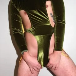 Kennie Mas New Olive You Bodysuit