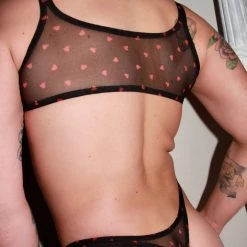 Kennie Mas I Heart You Bralette New