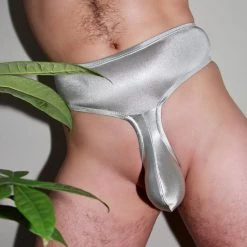 Kennie Mas Icicles Pearly High Waist Thong New