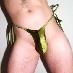 Kennie Mas Olive You Tie Thong New