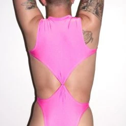 Kennie Mas Holy Gold Swim Bodysuit New