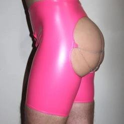 Kennie Mas Vinyl Bike Shorts