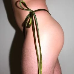 Kennie Mas Olive You Tie Thong New