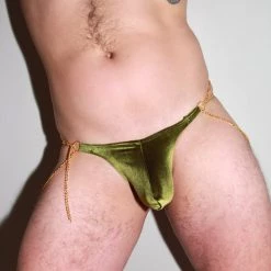 Kennie Mas New Olive You Chain Thong