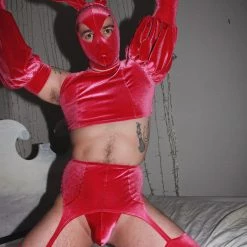 Kennie Mas The CHAOS Velvet Bunny LOOK New