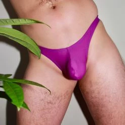 Kennie Mas Purple Thong New
