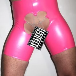 Kennie Mas Vinyl Bike Shorts