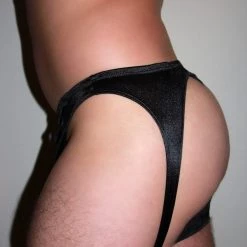 Kennie Mas Satin Harness Thong New