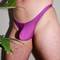 Kennie Mas BUNDLE Purple Bralette & Thong New