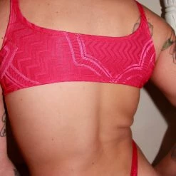 Kennie Mas Underwear BUNDLE Spank Me Pink Bralette & Thong
